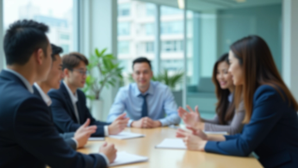 Professional team engaged in productive meeting discussion at MeetWise Limited office